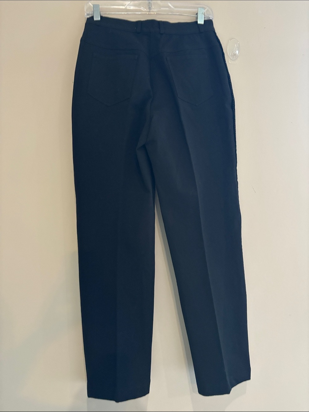St John Sport By Marie Gray Black Classic Straight Fit emblelished side jeans - Picture 6 of 11